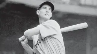  ?? FILE ?? Ted Williams fabulous swing was on full display in Hartford 75 years ago, when he hit three home runs against Warren Spahn and the Braves in an exhibition game.