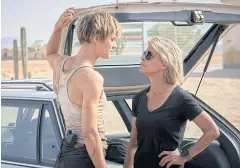  ??  ?? Mackenzie Davis, left, and Linda Hamilton in Terminator: Dark Fate.