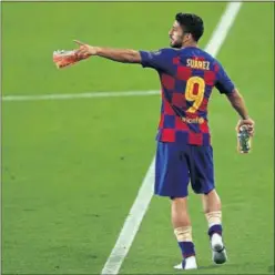  ??  ?? Luis Suárez, en uno de sus últimos partidos con el Barça.