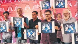  ??  ?? Indian Film Television Directors Associatio­n (IFTDA) members Ashoke Pandit, Sudhir Mishra, B P Singh, Sushant Singh and Rahul Dholakia address a press conference in support of Padmavati filmmaker Sanjay Leela Bhansali in Mumbai on Monday.