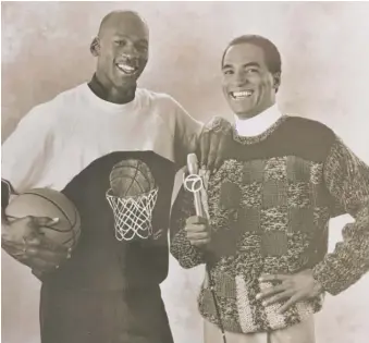  ?? ABC7 ?? Jim Rose with Michael Jordan in 1989.