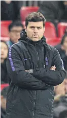  ??  ?? Mauricio Pochettino watches his team play against Southampto­n.