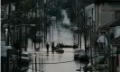  ??  ?? Flooding in New Orleans after Hurricane Katrina in September 2005. Photograph: Justin Sullivan/Getty Images