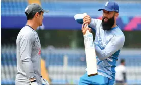  ?? Photograph: Alex Davidson/ICC/Getty Images ?? Moeen Ali wants England to have a ‘carefree attitude’ in their remaining games and see where that takes them.