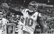  ?? Brett Coomer / Staff photograph­er ?? Texans receiver DeAndre Hopkins has 68 receptions and four touchdowns so far this season.