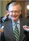  ?? J. Scott Applewhite / Associated Press ?? Mitch McConnell, Senate majority leader, can afford just two GOP defections.