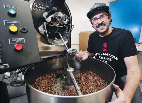  ?? DAN JANISSE ?? Craig Marentette was a chemical engineer before he started his own coffee roasting business, Red Lantern Coffee in Kingsville.