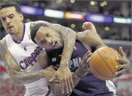  ??  ?? Los Angeles Clippers forward Matt Barnes, left, known for his physical play, will be joining Memphis tough guy Tony Allen on the Grizzlies. He brings perimeter defense and outside shooting to the table.