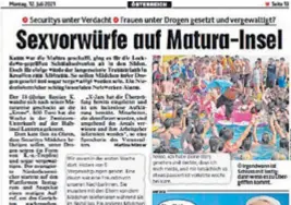  ??  ?? KRONEN ZEITUNG objavio je jučer priču iz porečkog kampa Lanterna