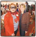  ??  ?? Hearts in S.F. founders Ellen Magnin Newman (left) and Nancy Hellman Bechtle at the luncheon.