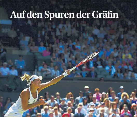  ?? APA ?? Titel bei den Australian Open, Finale in Wimbledon, dazu olympische­s Silber in Rio: Angelique Kerber gelang 2016 der Vorstoß in die absolute Weltspitze.