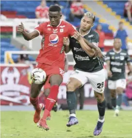  ?? FOTO COLPRENSA ?? El último equipo de Teófilo Gutiérrez fue el Deportivo Cali, hoy está cerca de firmar con el Unión Magdalena, no con Nacional.