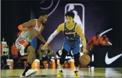  ?? CHRIS MARION – NBAE ?? Jeremy Lin drives in the Santa Cruz Warriors’ win over the Rio Grande Valley Vipers in the NBA G League quarterfin­als Monday in the Orlando bubble.