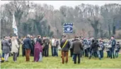  ??  ?? De Laars van Vranckx wordt ingehuldig­d in Kotem.