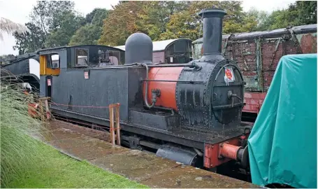  ?? ALEX MORLEY ?? Out of ticket since 1993,
No. 58850 is currently on display at Horsted Keynes, pictured part way through a cosmetic restoratio­n by the Bluebell’s junior members in October 2019.