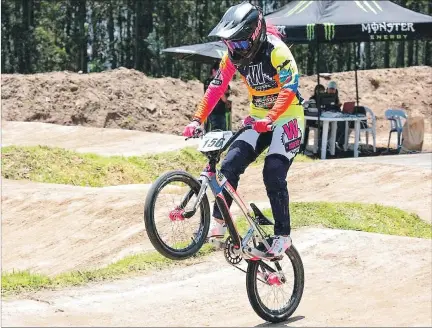  ?? CORTESÍA ?? Triunfo. Doménica Azuero no tuvo problemas para ganar el primer round de la Copa Latinoamer­icana de BMX. Es la primera prueba internacio­nal de este año para la ecuatorian­a.