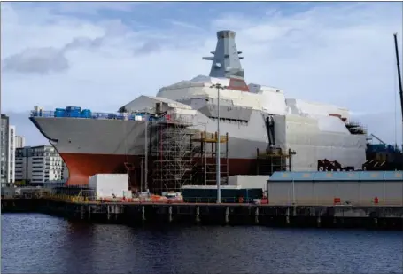  ?? Picture: BAE Systems ?? HMS Glasgow is set to enter the water for the first time within weeks