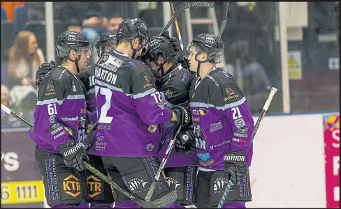  ??  ?? Braehead Clan defeat Manchester Storm 4-1 at Braehead Arena Picture: Al Goold (www.algooldpho­to.com)