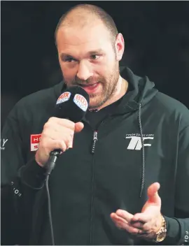  ?? Picture: Getty Images ?? READY. Former heavyweigh­t champion Tyson Fury is eager to get back to business after serving a two-year doping ban.