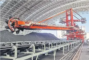  ?? ?? Coal being processed at Banpu’s Shanxi Lu Guang power plant in China.