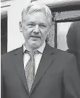  ?? KIRSTY WIGGLESWOR­TH, AP Julian Assange ??