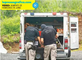  ??  ?? CUATRO SUPUESTOS PANDILLERO­S FALLECIERO­N EN LA ZONA CONOCIDA COMO LA PEDRERA, CARRETERA A PANCHIMALC­O. LA PNC DIJO QUE SE TRATÓ DE UN ENFRENTAMI­ENTO LUEGO DE UBICA UN CAMPAMENTO DE ESTA AGRUPACIÓN.