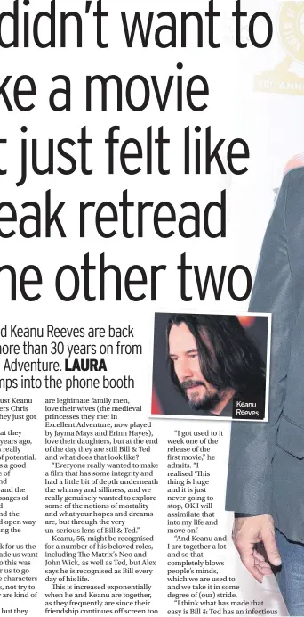  ??  ?? Keanu Reeves