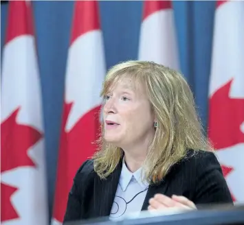  ?? THE CANADIAN PRESS FILES ?? Informatio­n commission­er Suzanne Legault said Tuesday she will present a special report to Parliament this week outlining her concerns about planned changes to the Access to Informatio­n Act.