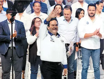  ?? JAVIER RÍOS ?? Enrique Vargas, candidato y líder de los diputados del blanquiazu­l en la entidad.