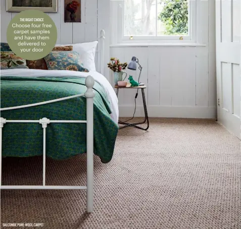  ??  ?? SALCOMBE PURE-WOOL CARPET