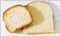  ?? AILEEN SON/NEW YORK TIMES 2021 ?? Bread made from wheat flour has gluten, a protein in wheat, barley and rye that forms a network which makes dough cohesive, stretchy and gives bread a satisfying, chewy texture.