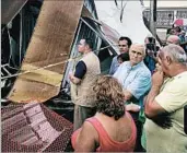  ?? KENNETH THOMAS/AP ?? Vice President Mike Pence tours Friday a neighborho­od damaged by Hurricane Maria in San Juan, Puerto Rico.