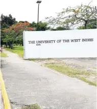  ?? NORMAN GRINDLEY/CHIEF PHOTO EDITOR ?? The University of the West Indies, Mona campus entrance.