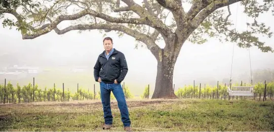  ?? MAX WHITTAKER/THE NEW YORK TIMES PHOTOS ?? Steve Dutton owns Dutton Ranch, based in the Russian River Valley of Sonoma County, in Sebastopol, Calif.