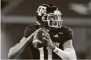  ?? Sam Craft / Associated Press ?? Senior Kellen Mond has grown a lot in his nearly four years of being the Aggies’ No. 1 quarterbac­k.