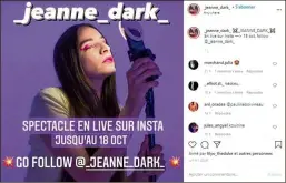  ??  ?? The play, _ jeanne_ dark_, is currently touring France after a successful run at the Theatre de la Commune in Paris. — AFP