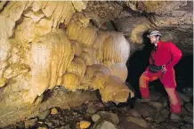 ?? BOOMER JERRITT/ TOURISM VANCOUVER ISLAND ?? Horne Lakes Caves.