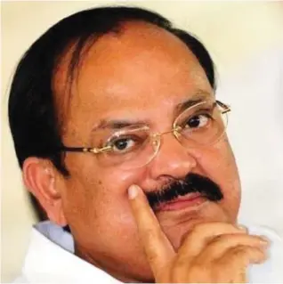  ??  ?? Venkaiah Naidu, Minister Parliament­ary Affairs; Urban Developmen­t; Housing and Urban Poverty Alleviatio­n