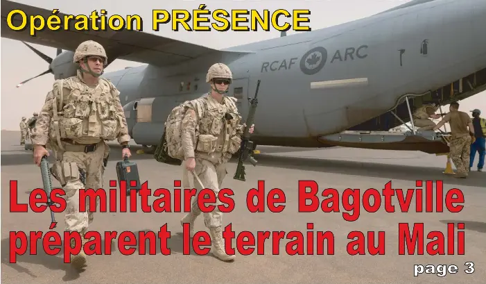 Les Militaires De Bagotville Preparent Le Terrain Au Mali Pressreader
