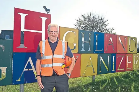  ?? ?? FORGING AHEAD: Robin Steel, managing director of Highland Galvanizer­s in Elgin. Picture by Jason Hedges.