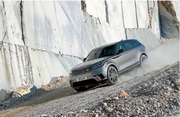  ??  ?? The Range Rover Velar.