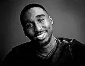  ?? KIRK MCKOY/LOS ANGELES TIMES ?? Demetrius Shipp Jr. portrays the late Tupac Shakur in the biopic “All Eyez On Me,” slated to be released June 16.