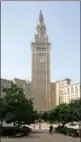  ?? PROVIDED TO CHINA DAILY ?? The Terminal Tower rises above Public Square in Cleveland. The 771-foot skyscraper was one of the tallest buildings in the world when it was dedicated in 1930. Cleveland went through some rough decades but is bouncing back, helped in part by Chinese...