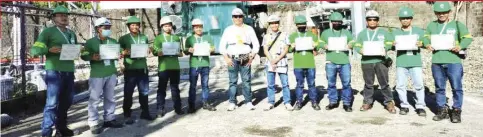  ?? Their ?? MORE Electric and Power Corporatio­n’s substation tenders undergo training to effectivel­y and efficientl­y perform responsibi­lities.