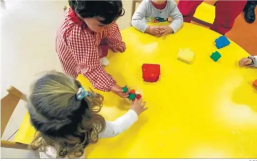  ?? EL DÍA ?? Varios niños en un aula de una escuela del primer ciclo de Educación Infantil.