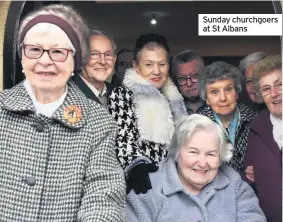  ??  ?? Sunday churchgoer­s at St Albans
