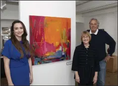  ?? (Arkansas Democrat-Gazette/Cary Jenkins) ?? Faye Hedera (from left), Barbara Satterfiel­d and James Volkert are the founding members of Central Arkansas Collective, a group of artists who operate a gallery in Conway to help support other artists — and enliven downtown.