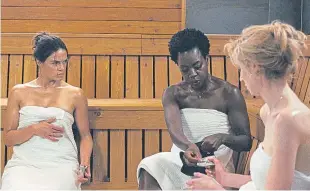  ??  ?? From left: Michelle Rodriguez, Viola Davis and Elizabeth Debicki.