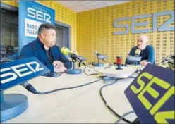  ?? ?? Ronaldo, durante la entrevista en la ‘Cadena Ser’ de Valladolid.