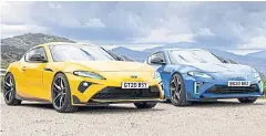  ??  ?? An artist’s impression reveals how different the Toyota (left) could look from the Subaru on the front end.